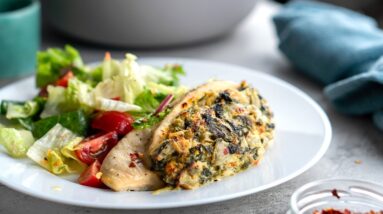 Keto Stuffed Chicken Breast Recipe [Spinach & Artichoke]