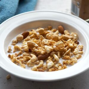 Keto Cereal Recipe [Salted Caramel Pork Rinds!?]