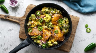 Low-Carb Jalapeno Chicken Skillet Meal [Easy Keto Dinner]