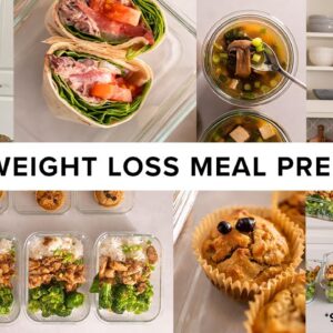 1 hour weight loss meal prep - 96g protein per day + super easy (pt 3)