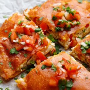 Easy Keto Cheese-Crusted Quesadillas Recipe
