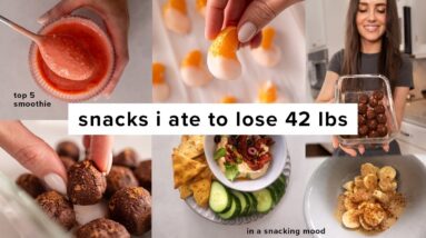 Easy snacks I ate to lose 42 lbs (low calorie + delicious)