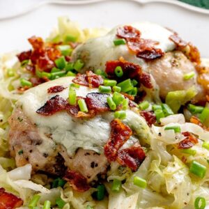 Keto Cheesy Bacon Ranch Chicken [with Cabbage Noodles]