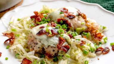 Keto Cheesy Bacon Ranch Chicken [with Cabbage Noodles]