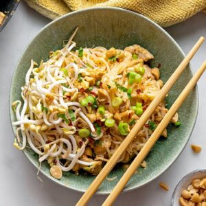Keto Chicken Pad Thai Recipe [Low Carb Takeout Copycat]