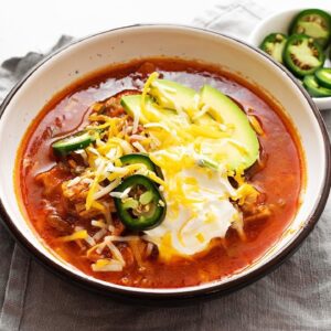 Keto Enchilada Bowl [with Red Sauce]