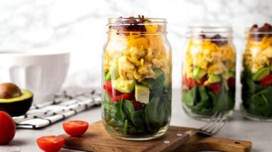Keto Meal Prep Brunch Jars [Great On-the-go Low Carb Meal]