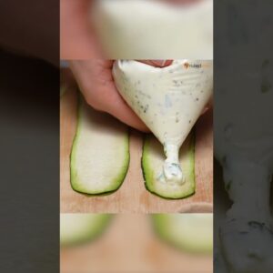 Low-Carb Zucchini Rolls [Spinach & Alfredo]