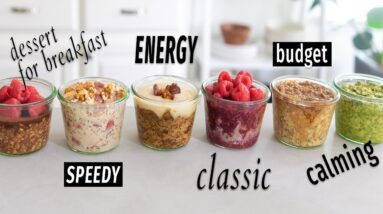 OVERNIGHT OATS - the 6 BEST types for easy healthy breakfasts